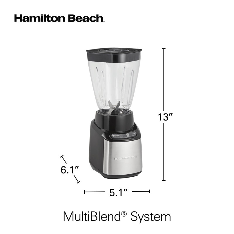 Hamilton Beach® MultiBlend® System 4 Shatterproof Jars & Reviews Wayfair